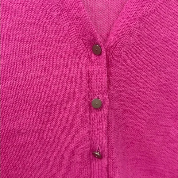 J. Crew Vibrant Pink Knit Sweater Alpaca Merino Wool Blend Small - Picture 2 of 8